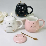 Кружка з кр і лож "Kitten" 400 мл, 60 шт /ящ, 8030-344