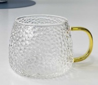 Кружка скляна "Льодяник", золота 450 мл, 120шт/ящ,8030-257
