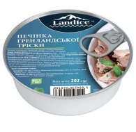 Печінка гренландської тріски Landice натуральна 202г