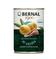 Оливки фаршировані анчоусом Bernal anchoa ж/б 292г