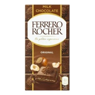 Шоколад молочний Ferrero Rocher з лісовими горіхами 90 г Шоколад молочний Ferrero Rocher з лісовими горіхами 90 г