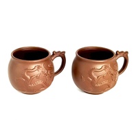 Набір з 2-х кружок Лун-дракон , світлий, 200 мл - глиняний посуд з фентезійним дизайном.. Изображение №2 Набір з 2-х кружок Лун-дракон , світлий, 200 мл - глиняний посуд з фентезійним дизайном.. Изображение №2