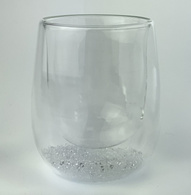 Піала подв скло 300 мл «Зимове свято 4», (діаманти)