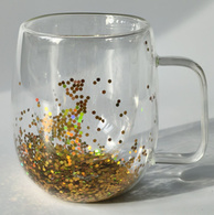 Кружка подв скло 350 мл «Золота чарівність»