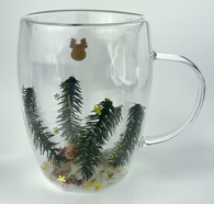 Кружка подв скло 300 мл «Новорічний настрій 4», (олень)