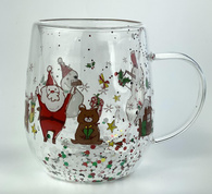 Кружка подв скло 300 мл «Новорічна 2»