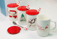 Кружка з криш і лож «Сніговик 2024», 400 мл