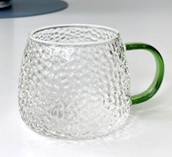 Кружка скляна «Льодяник», зелена 450 мл