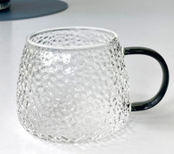 Кружка скляна «Льодяник», срібна 450 мл
