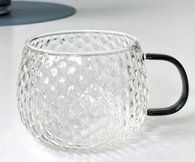 Кружка скляна «Драго», срібна 430 мл