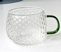 Кружка скляна «Драго», зелена, 430 мл