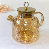 Чайник скляний «Бурштиновий Ромбус», 1500 мл