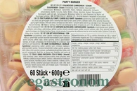 Желейки міні бургер Троллі Trolli burger 600g 6шт/ящ. Изображение №2