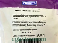 Фініки з кісточкоюю (без цукру) Пруніта Prunita 200g 24шт/ящ. Зображення №2