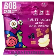 Цукерки у формі тваринок натуральні яблуко-смородина Равлик Боб Bob snail 20g 20шт/ящ