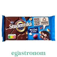 Шоколад молочна з арахісом та родзинками слива Студентська Studentska 170g 16шт/ящ