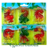Желейки динозаври Джеллі Jelly dino fruit (6*11g) 6шт/пач 11пач/ящ