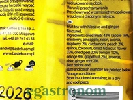 Чай каркаде з шматочками фруктів Бастек Bastek 100g 14шт/ящ. Изображение №2