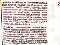 Чипси рифлені чілі та лайм Лоренц Lorenz crunchips 75g 25шт/ящ. Изображение №2