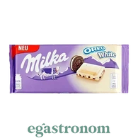 Шоколад Мілка біла орео Milka oreo white 100g 22шт/ящ Шоколад Мілка біла орео Milka oreo white 100g 22шт/ящ