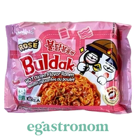 Локшина швидкого приготування зі смаком курки у вершково-томатному соусі Булдак Buldak 140g 40шт/ящ