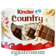 Батончики зі злаками кантрі Кіндер Kinder country 9*23,5g 18шт/ящ