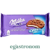 Печиво з орео начинкою та шматочками шоколаду Мілка Milka sensations oreo 156g 12шт/ящ