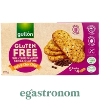 Печиво вівсяне без глютену Гуллон Gullon choco-chips 220g 8шт/ящ