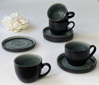 Набір 4 п чаш з блюдцем кава 300 мл «Новел»