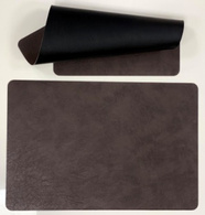 Підтарільник 45x30 см «Leather, чорний (двосторонній)