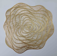 Підтарільник 38 см «Троянда», золотий