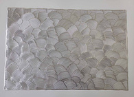 Підтарільник 30x45 см «Рибка», срібний