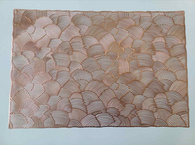 Підтарільник 30x45 см «Рибка», рожеве золото