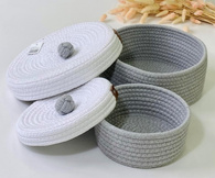 Набір корзин з кришкою «Монреаль», 25x11 + 18x8 101-108