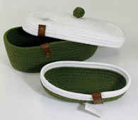 Корзина з кришкою «Юкон», 15x30x11 + Корзина овальна «Юкон» 12x22x5, 101-118