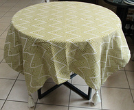 Скатерка «Жовта хвиля», 140x140