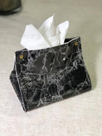 Диспенсер серветок 19 см «Чорний мармур»