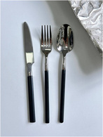 Набір 6 шт Столовий ніж 22 см «Джентл срібло»