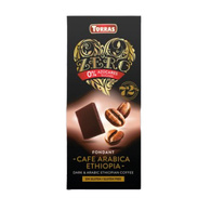 Шоколад чорний без цукру 71 Torras ZERO cafe arabika з ефіопської арабікою, 100 г