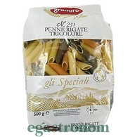Макарони Граноро №231 Рігатте (Пера) Granoro Rigate Tricolore 500g 24шт/ящ