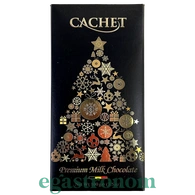 Шоколад молочний новорічна колекція (чорний) Кашет Cashet 100g 12шт/ящ