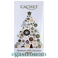 Шоколад молочний новорічна колекція (білий) Кашет Cashet 100g 12шт/ящ