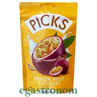 Драже сублімовані йогуртові кубики маракуї в молочному шоколаді Пікс Picks 90g 12шт/ящ