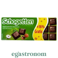 Шоколад молочний з фундуком Шогеттен Schogetten hazelnuts 116g