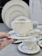 Набір 6 чашок з блюдцем 200 мл «Фростінг». Изображение №2