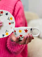 Чашка з блюдцем «Зоряна квітка» 300 мл. Зображення №3