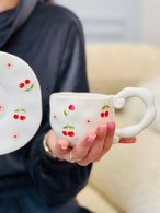 Чашка з блюдцем «Вишневий сад» 300 мл. Зображення №3