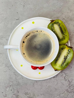 Чашка з блюдцем «Вишневий етюд» 180 мл. Зображення №3