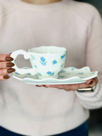 Чашка з блюдцем «Незабудка» 300 мл. Зображення №2