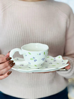 Чашка з блюдцем «Квітка-Вероніка» 300 мл. Зображення №2